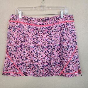 Lady Hagen Golf Skort Pink Blue Geometric Size 12 (5404)
